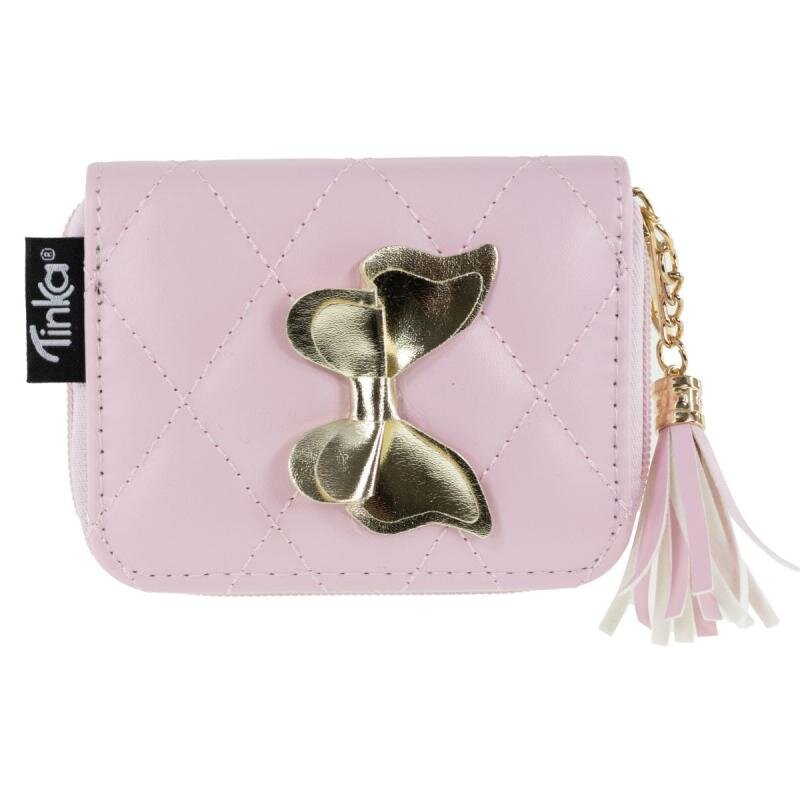 Plånbok Rosa med rosett | Tinka Wallet