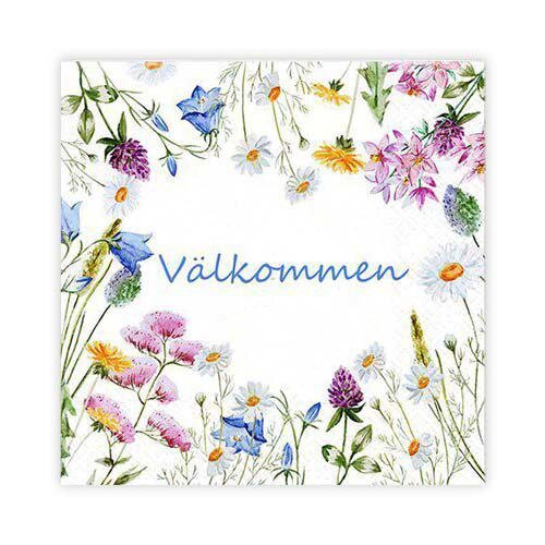 Kaffeservett 20p Välkommen