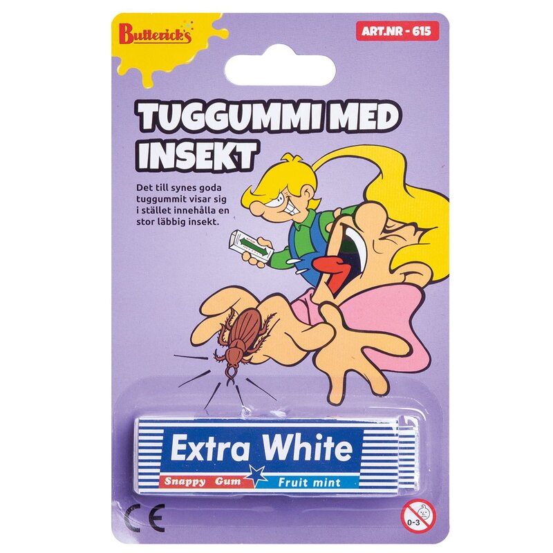 Tuggummi med insekt  - Buttericks