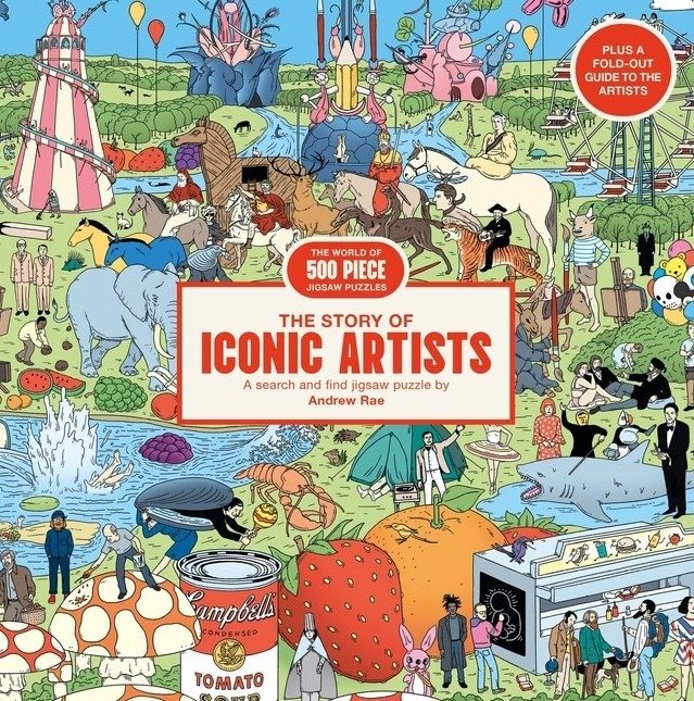 Pussel The Story of Iconic Artists 500 bitar