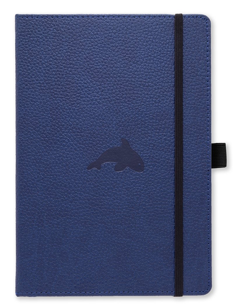 Dingbats* Wildlife A5+ Plain - Blue Whale Notebook