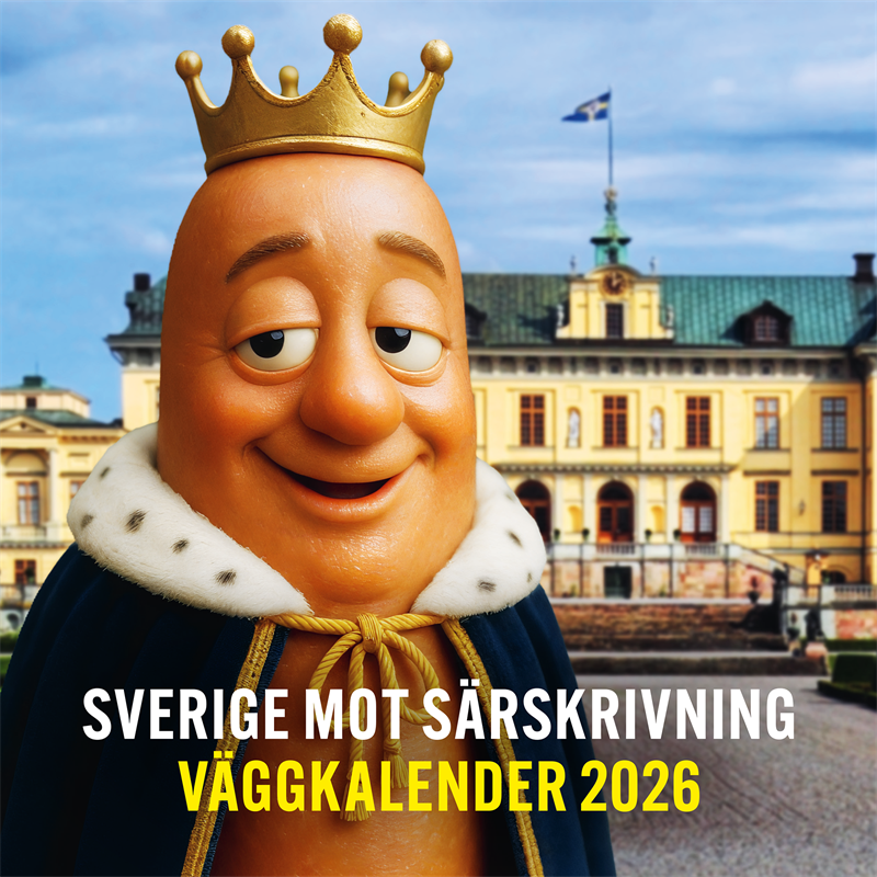 Sverige mot särskrivning : väggkalender 2026