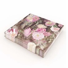 Matservetter 20p Bukett rosa