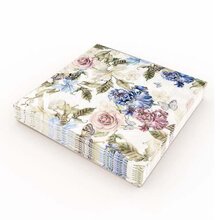 Kaffeservett 20p Blomsterfjäril