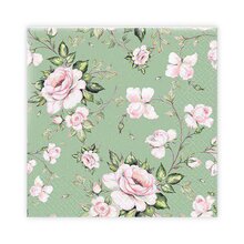 Kaffeservett 20p Rosa rosor