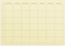 Monthly planner Color